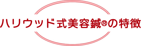 ハリウッド式美容鍼の特徴